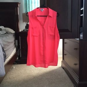 Express hot pink Portofino tank